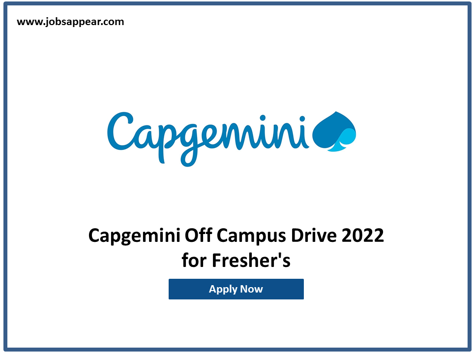 Capgemini Off-Campus Drive 2022 for freshers